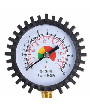 Kit Compressore Doppia Pistola Soffiaggio Aria Compressa Tubo 5mt Manometro 3pz         