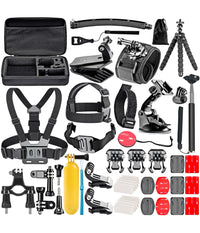 Kit Con 36 Accessori Per Gopro Hero Go Pro Sj4000 Sj5000 Sj6000 Action Cam Sport         