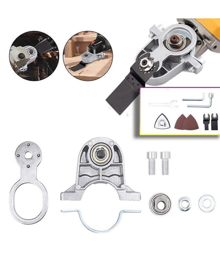 Kit Conversione Da Smerigliatrice Flex A Utensile Oscillante Multifunzione 07358         