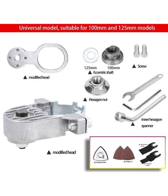 Kit Conversione Da Smerigliatrice Flex A Utensile Oscillante Multifunzione 07358         