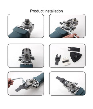 Kit Conversione Da Smerigliatrice Flex A Utensile Oscillante Multifunzione 07358         