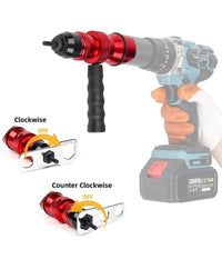 Kit Conversione Da Trapano A Rivettatrice Inserti Rivetti Filettati M3-m10 07445         