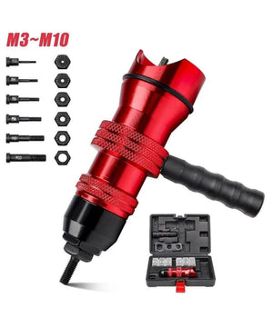 Kit Conversione Da Trapano A Rivettatrice Inserti Rivetti Filettati M3-m10 07445         