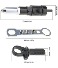 Kit Conversione Da Trapano Avvitatore A Rivettatrice Con Impugnatura Testine         