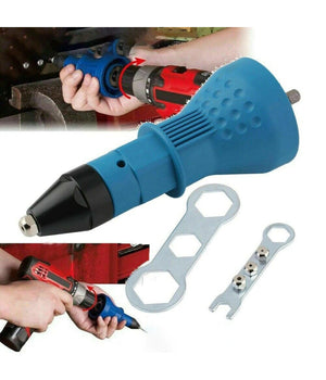 Kit Conversione Da Trapano Avvitatore A Rivettatrice Testine Da 2.4 3.2 4.0 4.8         