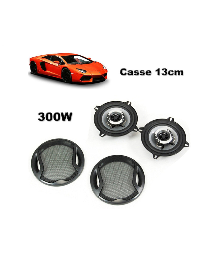 Kit Coppia Casse Auto 2 Vie 13 Cm 300w Altoparlanti Auto 300 Watt Ts-g1341r         