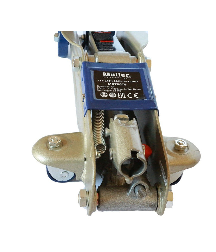 Kit Coppia Cavalletti + Crick Cric 2.5 Tonnellate Sollevatore Idraulico 2.5 Ton         