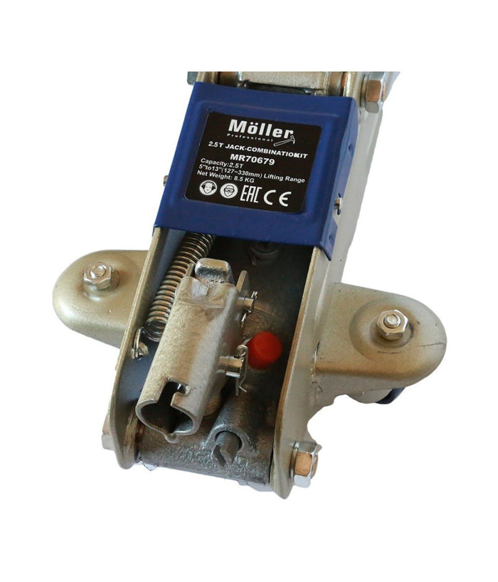 Kit Coppia Cavalletti + Crick Cric 2.5 Tonnellate Sollevatore Idraulico 2.5 Ton         