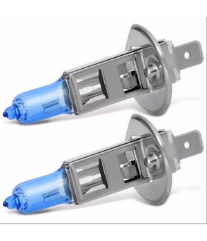 Kit Coppia Luci Fari Per Auto H1 8500k 12v 55w Xenon Halogen Bulb         