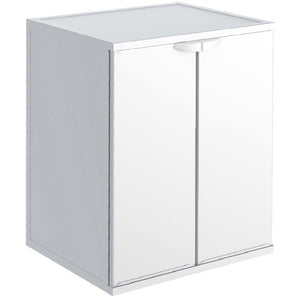 KIT COPRILAVATRICE RESINA 68X64XH88 CM BIANCO