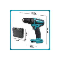 Trade Shop - Kit Da 100 Pezzi Completo Di Attrezzi Con Trapano Avvitatore A Batteria Valigietta         