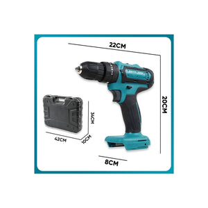 Trade Shop - Kit Da 100 Pezzi Completo Di Attrezzi Con Trapano Avvitatore A Batteria Valigietta         