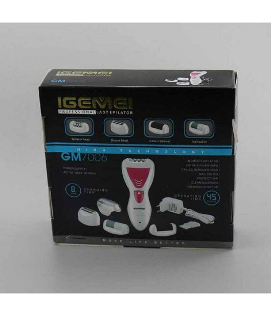 Kit Depilatore 4 In 1 Impermeabile Epilatore Ricaricabile Corpo Bikini Gm-7006         