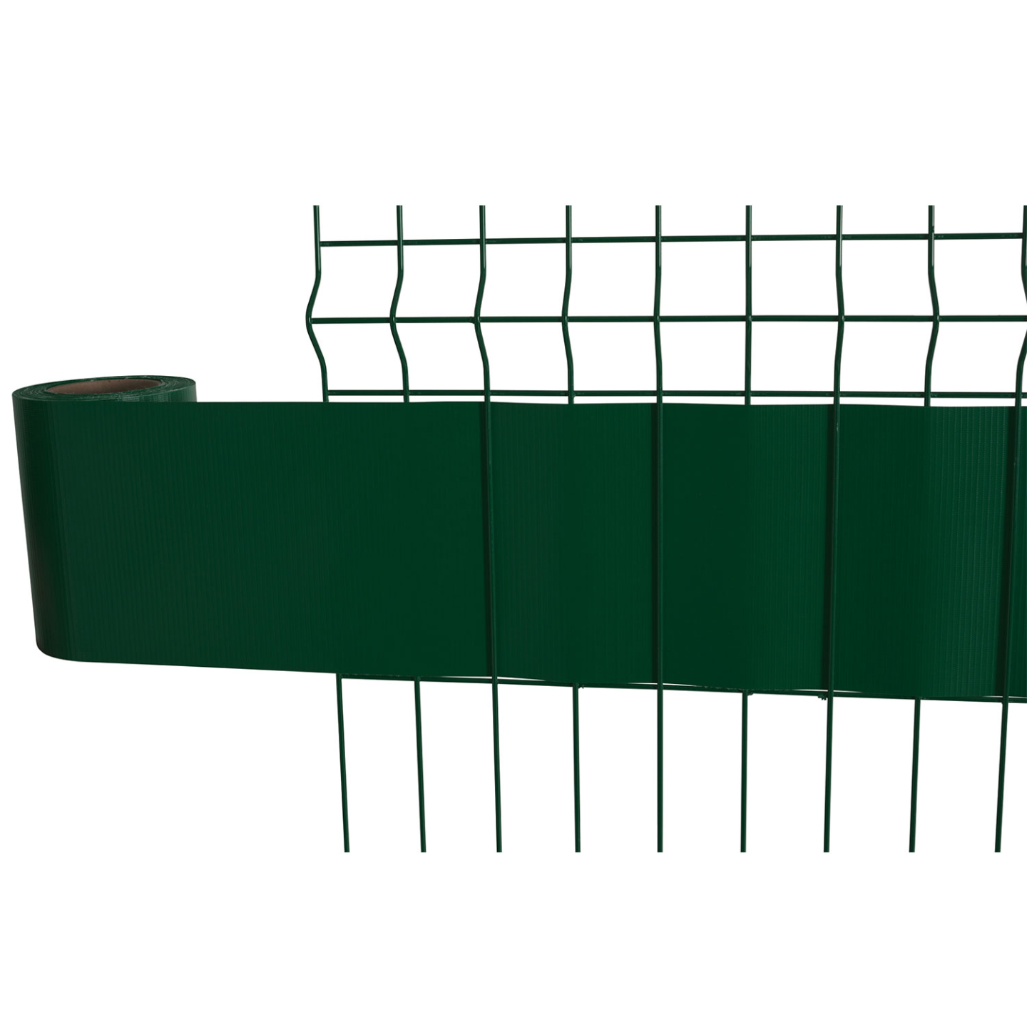 IDMarket - Kit di 35 M di stecche orizzontali in PVC flessibile verde per oscuramento