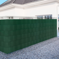 IDMarket - Kit di 35 M di stecche orizzontali in PVC flessibile verde per oscuramento