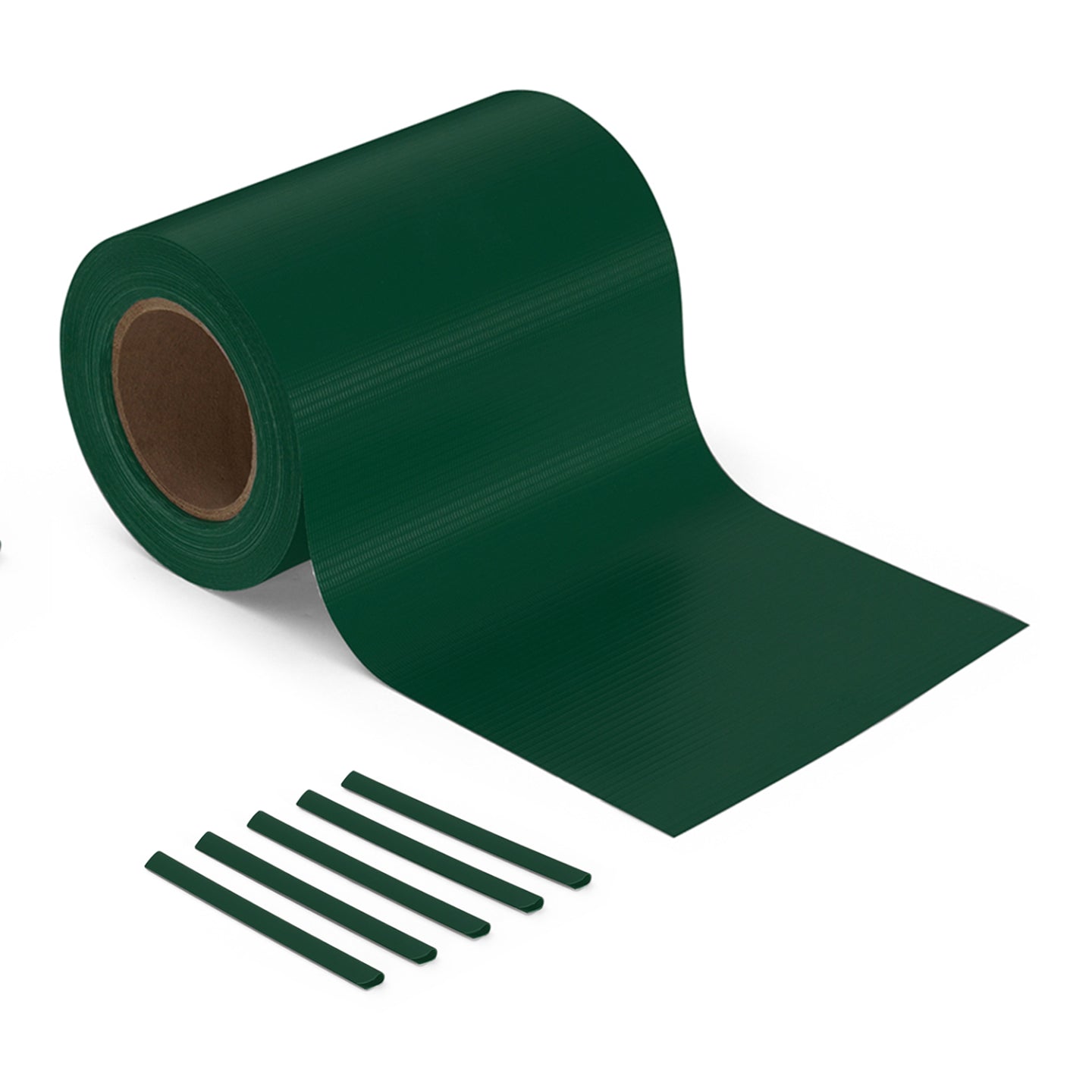 IDMarket - Kit di 35 M di stecche orizzontali in PVC flessibile verde per oscuramento