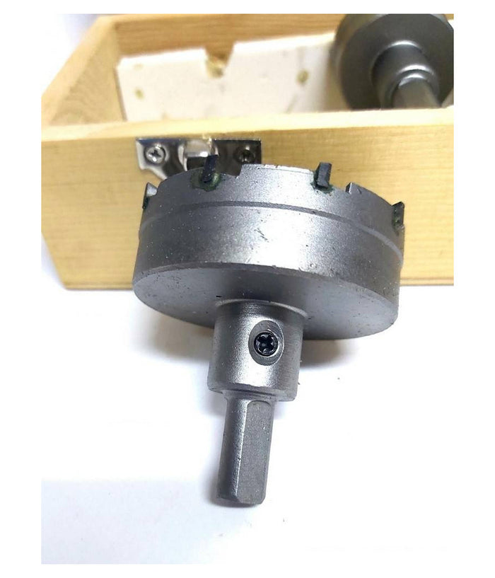 Kit Di 5 Frese A Tazza Hss Denti In Metallo Duro Da 18 30 32 35 55 Mm Per Muro         