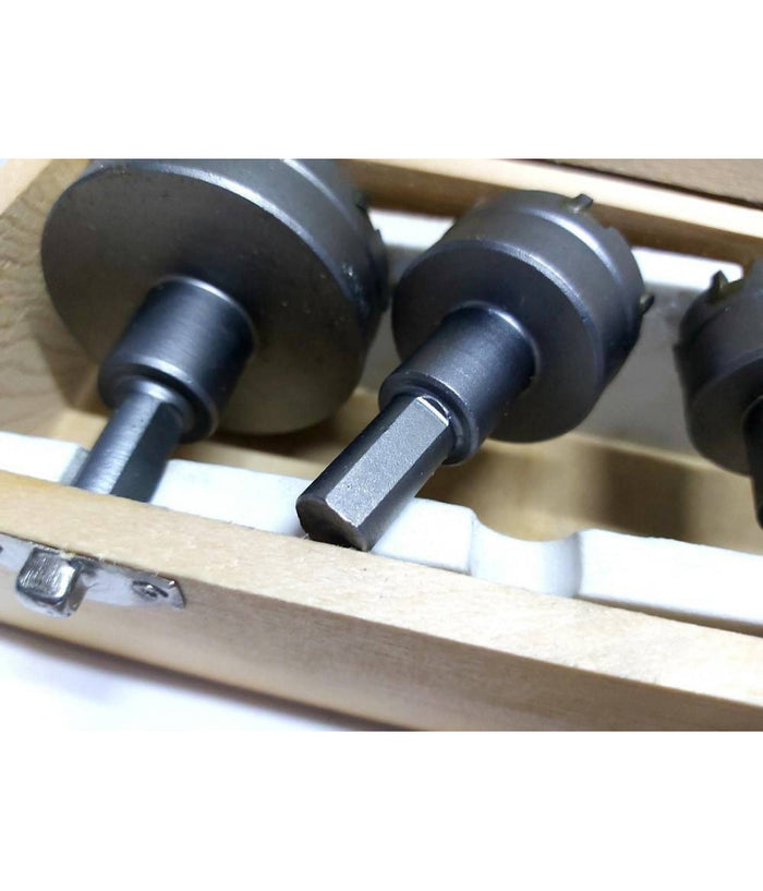 Kit Di 5 Frese A Tazza Hss Denti In Metallo Duro Da 18 30 32 35 55 Mm Per Muro         