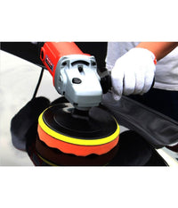 Kit Di 6 Spugne Disco Velcro Lucidante Con Adattatore Per Lucidatura Auto 3 5 6"     -diametro 6"   -