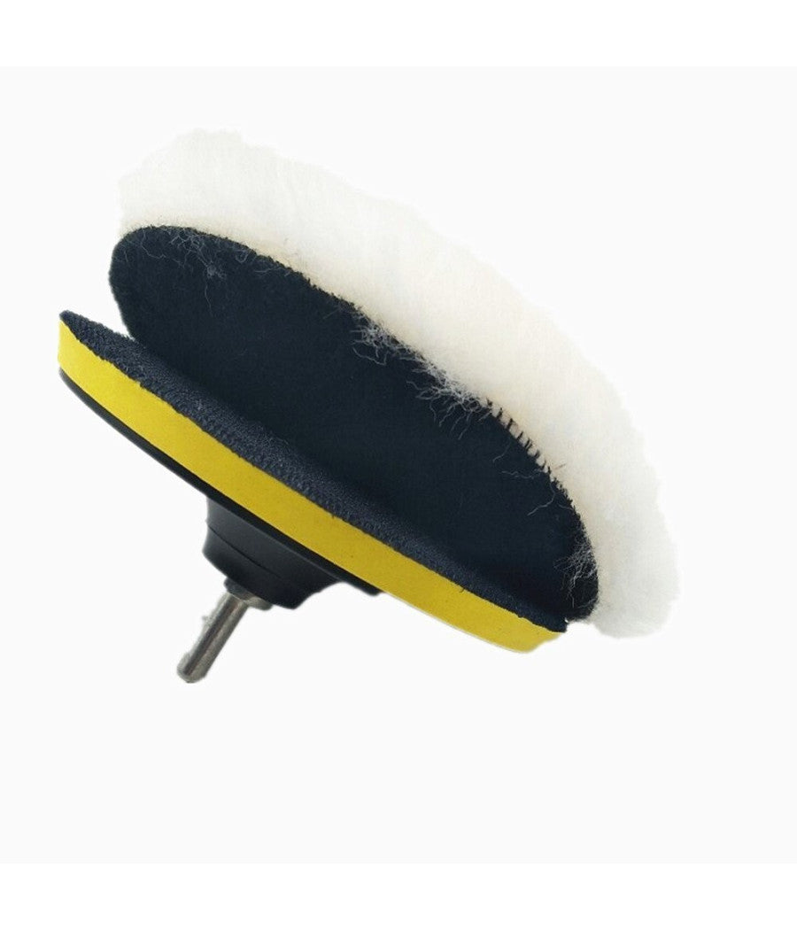 Kit Di 6 Spugne Disco Velcro Lucidante Con Adattatore Per Lucidatura Auto 3 5 6"     -diametro 5"   -