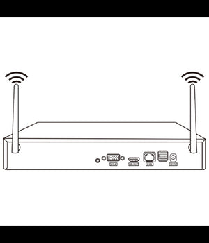 Kit Di 6 Telecamere Di Videosorveglianza Ip Wifi 1080p Ip66 Con Nvr Tv-6125he 8+6         