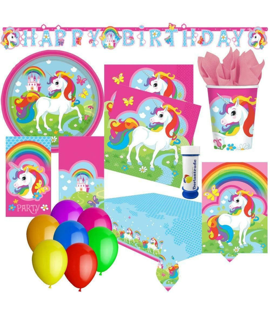 Kit Di Accessori Per Feste Unicorno - Decorazione A Tema Unicorno         