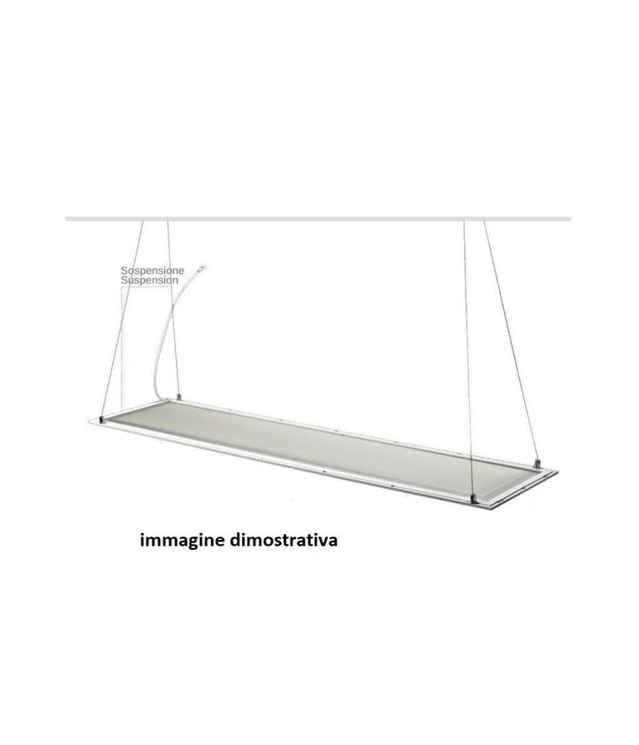 Kit Di Fissaggio Per Pannelli Led A Sospensione Soffitto Cavetto Cordino Filo         