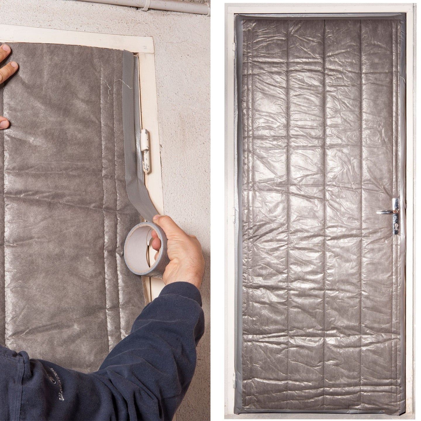 IDMarket - Kit di isolamento per porta de servicio 210 x 85 cm