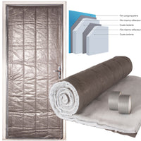 IDMarket - Kit di isolamento per porta de servicio 210 x 85 cm