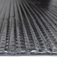 IDMarket - Kit di isolamento termico bifacciale in alluminio a bolle d'aria da 10m² per superfici multiple + adesivo