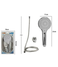 Trade Shop - Kit Doccetta 69330 Doccino Soffione Bagno Doccia Tasto Select Laccio 1,8mt Staffa -