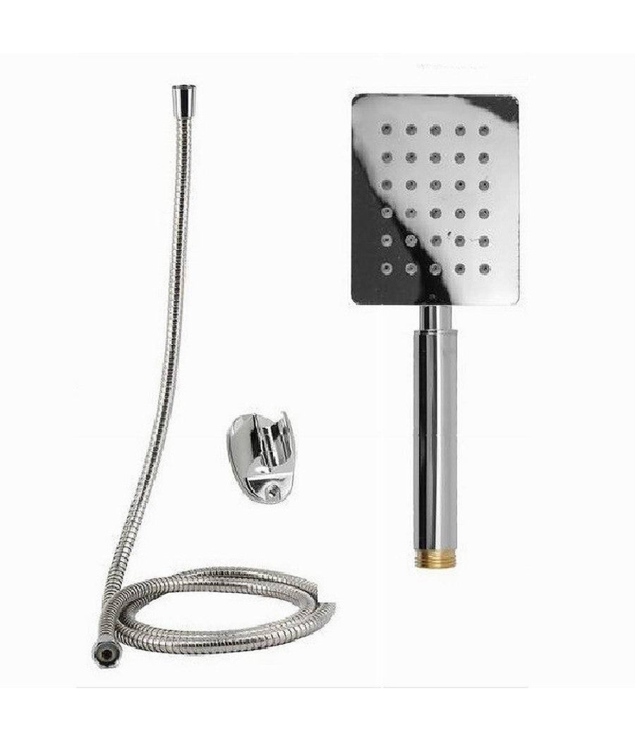 Kit Doccetta Doccino Soffione Bagno Doccia Rettangolare Laccio 1,8mt 69336 Staffa         