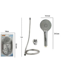 Trade Shop - Kit Doccetta Doccino Soffione Bagno Doccia Tonda Laccio 1,8 Metri Staffa 69318 -