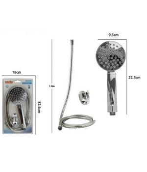 Kit Doccetta Doccino Soffione Bagno Doccia Tondo Con Laccio 1,8 Mt Staffa 69320         