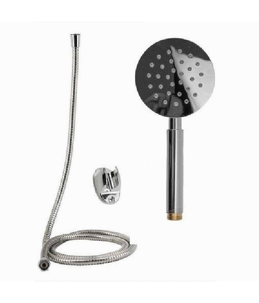 Kit Doccetta Doccino Soffione Bagno Doccia Tondo Con Laccio 1,8 Mt Staffa 69338         