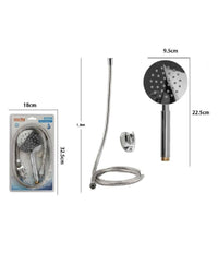 Kit Doccetta Doccino Soffione Bagno Doccia Tondo Con Laccio 1,8 Mt Staffa 69338         