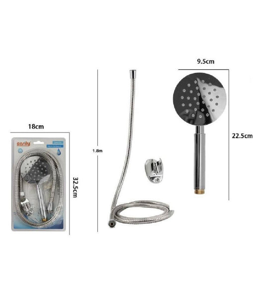 Kit Doccetta Doccino Soffione Bagno Doccia Tondo Con Laccio 1,8 Mt Staffa 69338         