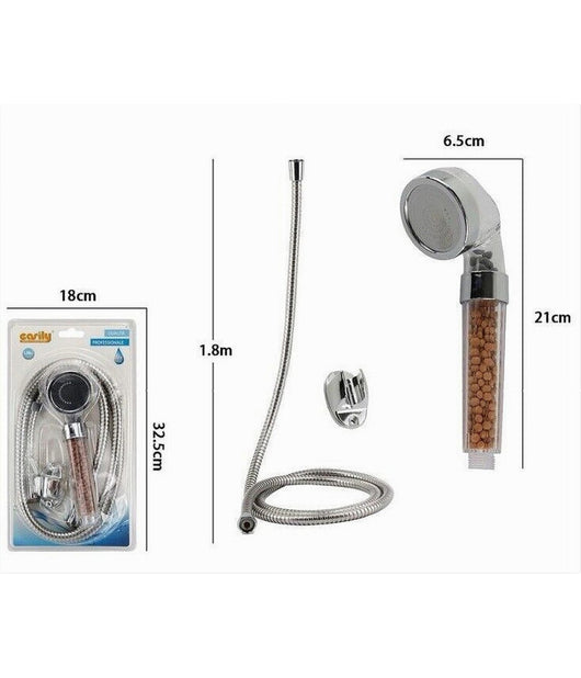 Kit Doccetta Doccino Soffione Doccia Bagno Con Laccio 1,8 Mt Staffa Filtro 59175         