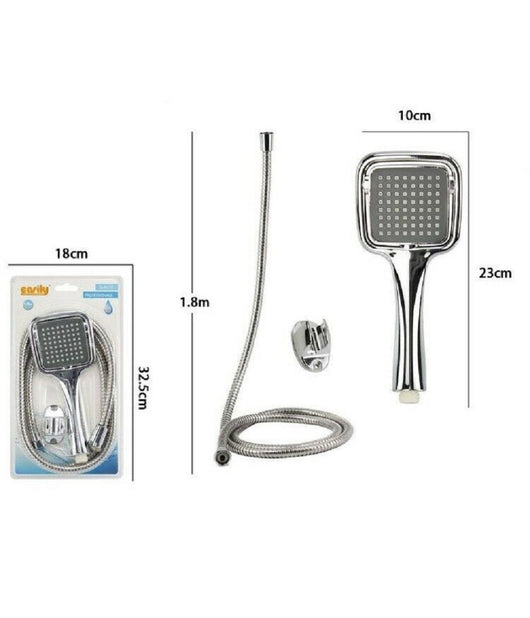 Kit Doccetta Doccino Soffione Doccia Bagno Laccio 1,8 Mt Staffa 59171 Quadrata         