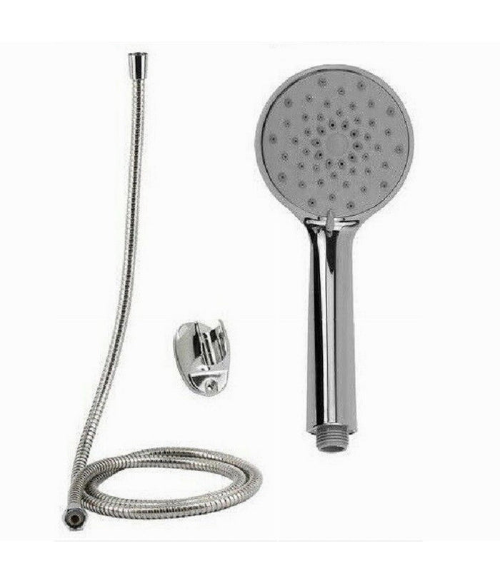 Kit Doccetta Doccino Soffione Doccia Bagno Rotondo Con Laccio 1,8mt Staffa 69348         