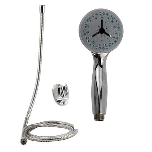 Trade Shop - Kit Doccetta Doccino Soffione Doccia Tondo Con Laccio 1,8mt Staffa 69294 Bagno -