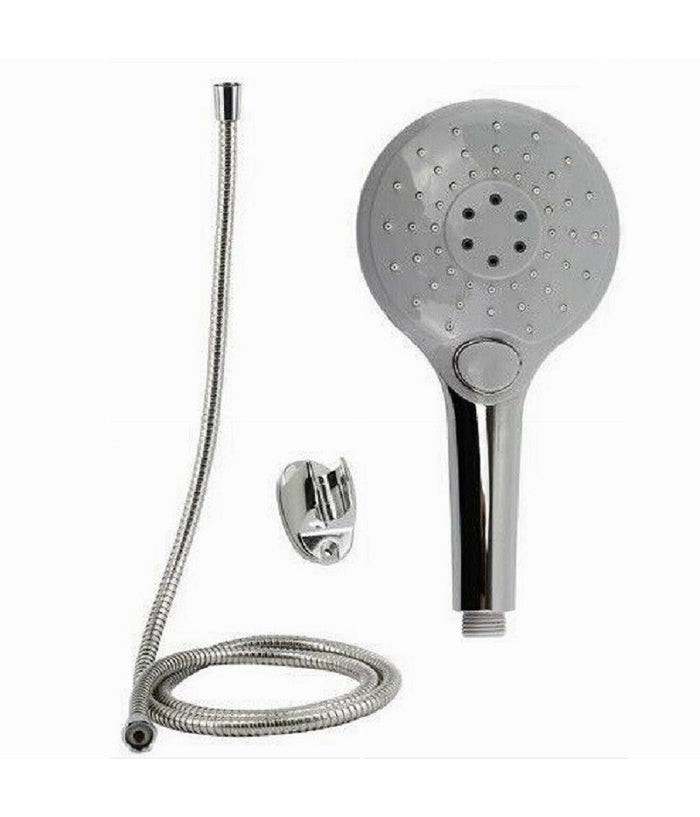 Kit Doccetta Doccino Soffione Tondo Doccia Con Laccio 1,8mt Staffa 69110 Bagno         