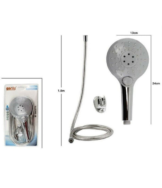 Kit Doccetta Doccino Soffione Tondo Doccia Con Laccio 1,8mt Staffa 69110 Bagno         