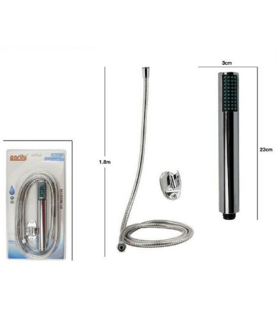 Kit Doccetta Doccino Stondata Bagno Soffione Doccia Laccio 1,8 Mt Staffa 69086         