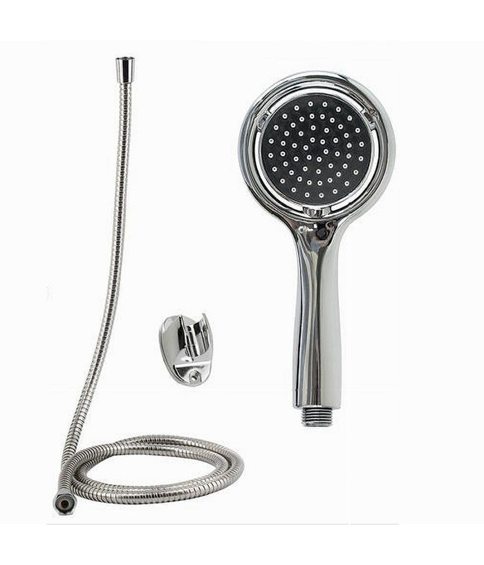 Kit Doccetta Doccino Tondo Soffione Doccia Con Laccio 1,8 Mt Staffa Bagno 59169         