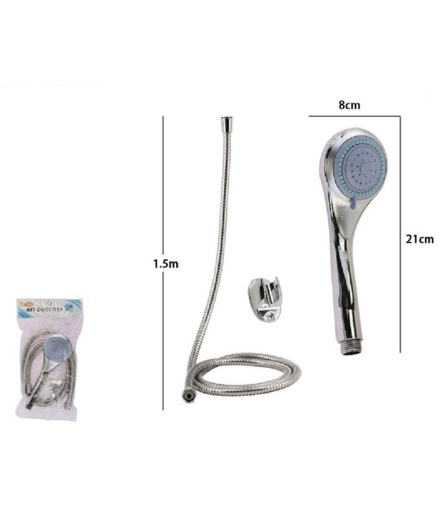 Kit Doccetta Multigetto Doccino Soffione Doccia Bagno Laccio 1,5mt Staffa 79978         