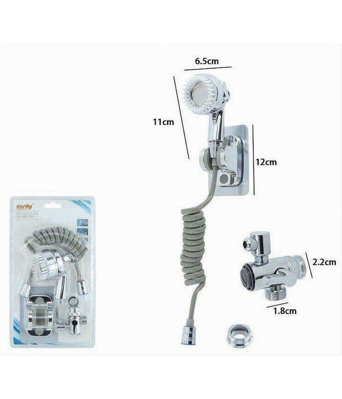 Kit Doccetta Per Lavandino Doccia Bagno Con Supporto Staffa Deviatore Laccio 87500         