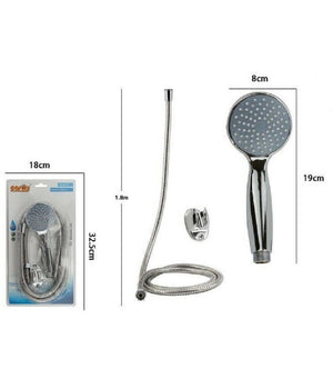 Kit Doccetta Tonda Doccino Bagno Soffione Doccia Con Laccio 1,8mt Staffa 69114         