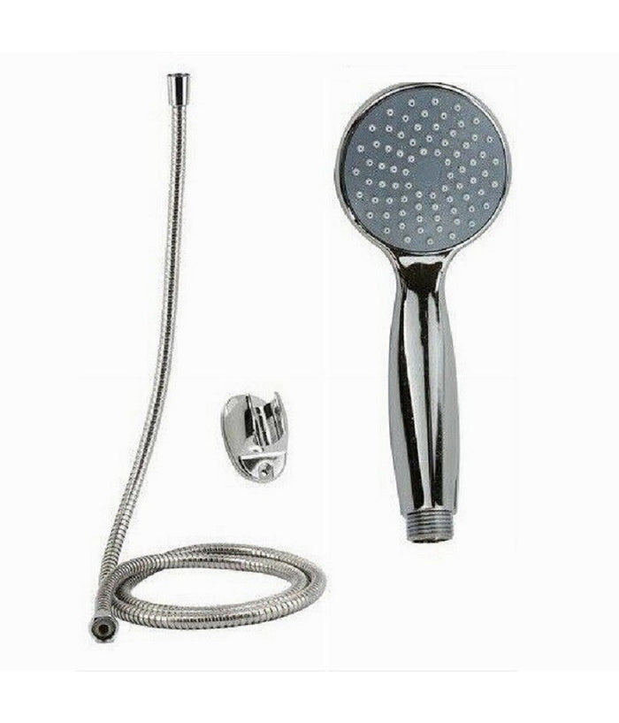 Kit Doccetta Tonda Doccino Bagno Soffione Doccia Con Laccio 1,8mt Staffa 69114         