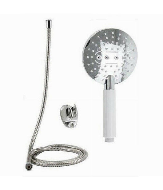 Kit Doccetta Tonda Doccino Soffione Doccia Con Laccio 1,8 Mt Staffa 59173 Bagno         